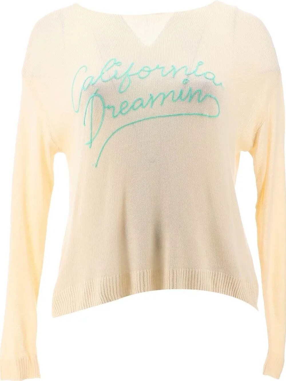 Laurie Felt Women's Lightweight Sweater Summer Motif California Dreaming Size XS